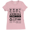 Born In December Ladies Fitted T-Shirt