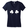 shamrock boobs Women's V-Neck T-Shirt