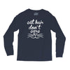 cat hair don't care cute crazy cat Long Sleeve Shirts