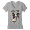 coffee makes me poop Women's V-Neck T-Shirt