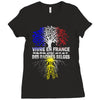 vivre en france des racines belges Ladies Fitted T-Shirt