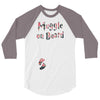 Muggle On Board Floral 3/4 Sleeve Shirt
