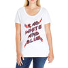 rad white and blue Ladies Curvy T-Shirt