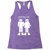 never dive alone scuba diving Racerback Tank