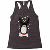 christmas penguin Racerback Tank