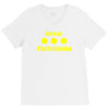 bevar christiania flag logo V-Neck Tee