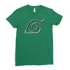 Hidden Leaf Village Symbol T-Shirt Ladies Fitted T-Shirt