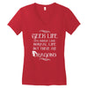 geek life Women's V-Neck T-Shirt