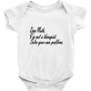 dear math, i'm not your therapist t shirt Baby Onesie