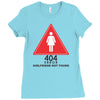 404 error girlfriend not found Ladies Fitted T-Shirt