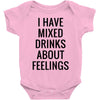 mixed drinks about feelings Baby Bodysuit