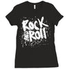 rock music r4 Ladies Fitted T-Shirt