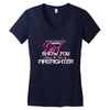 Move Over Boys Let This Girl Show You How To Be A Firefighter Women's V-Neck T-Shirt