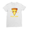 pizza chew! Ladies Fitted T-Shirt