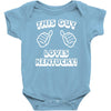 this guy loves kentucky   copy Baby Onesie