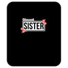 blessed sister with flower white color Mousepad