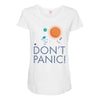spacex don't panic in space Maternity Scoop Neck T-shirt