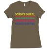 Anti Trump Science is Real Black Lives Matter T shirt Ladies Fitted T-Shirt