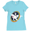 narwhal rainbow stormtrooper Ladies Fitted T-Shirt