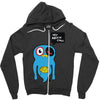 uberpup hey brain cakes! Zipper Hoodie