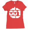 paradroid retro commodore 64 8 bit gamer Ladies Fitted T-Shirt