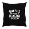 balboa boxing club Throw Pillow