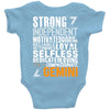 Strong Independent Motivated Gemini Baby Onesie