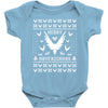 Merry Maverickmas Ugly Christmas Sweater Baby Onesie