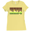 sound activated flashing light Ladies Fitted T-Shirt