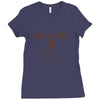 vitruvian robot Ladies Fitted T-Shirt