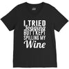 i tried jogging but i kept spilling my wine V-Neck Tee
