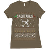 sagittarius christmas ugly sweater Ladies Fitted T-Shirt