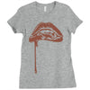 vampire lips Ladies Fitted T-Shirt