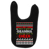 santa only comes once a year gramma is always here to cheer Baby Bibs