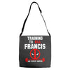 training to kill francis deadpool Adjustable Strap Totes