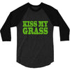 kiss my grass 3/4 Sleeve Shirt