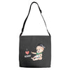 Cute Baby Painter's Mom Love Adjustable Strap Totes