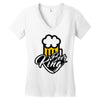 beer king Women's V-Neck T-Shirt