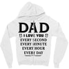 I Love You Dad Zipper Hoodie