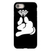 cartoon hands holding diamond iPhone 8