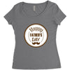 HAPPY FATHER DAY Women's Triblend Scoop T-shirt