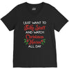 i just want to bake stuff and watch christmas movies all day V-Neck Tee