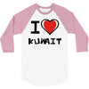 i love kuwait 3/4 Sleeve Shirt