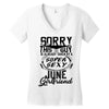 This Guy Is Taken By A Super Sexy June Girlfriend Women's V-Neck T-Shirt