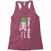 ciderhead cider drinking skeleton and apple Racerback Tank