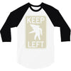 keep left shark 3/4 Sleeve Shirt