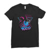 over 9000 80's Ladies Fitted T-Shirt