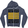 saturday sunday shitday Zipper Hoodie