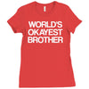 world's okayest brother Ladies Fitted T-Shirt