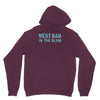 west ham in the blood retro style new Hoodie